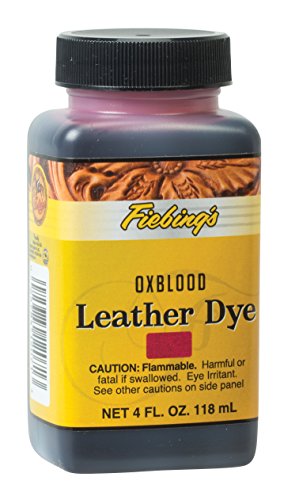 Fiebing's Leather Dye (4 Fl Oz) - Alcohol-Based, Penetrating, Permanent Dye for Shoes, Boots, Belts, Bags, Furniture - Includes Wool Dauber Applicator