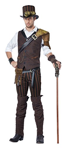 California Costumes Adult Steampunk Adventurer Costume Large Brown