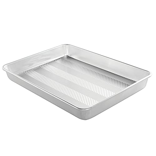 Nordic Ware Prism High-Sided Sheet Cake Pan, 1 Pack, Natural