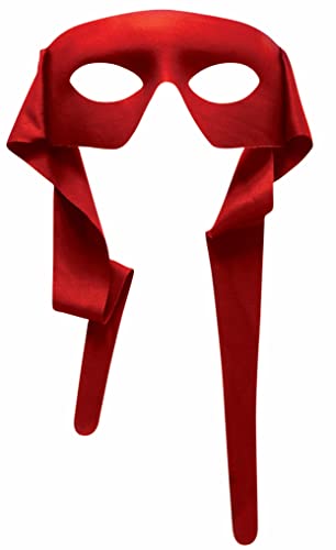 Rubies Adult Forum Fabric Eye-Mask with Ties, Red