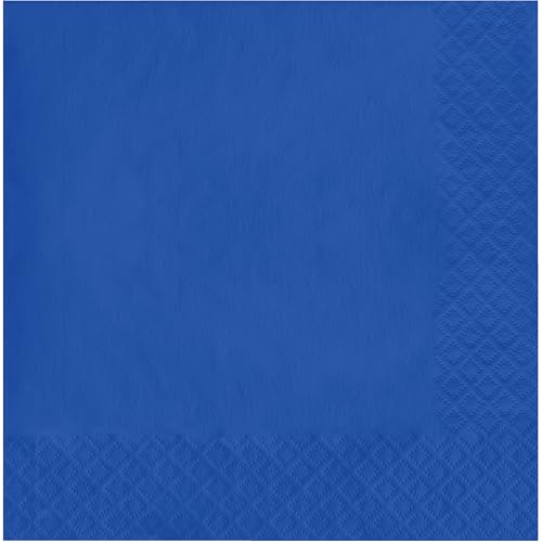 Creative Converting Touch of Color 3-Ply Paper Lunch Napkins, 50 Count, Cobalt