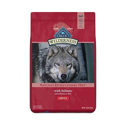 Blue Buffalo Wilderness High Protein Grain Free Adult Dry Dog Food, Salmon, 11 lb