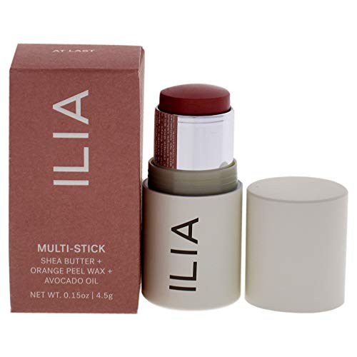 ILIA - Multi-Stick For Lips + Cheeks | Buildable, Creamy, Multi-Use Color Formula for All Skin Types | Nourish, Soften, Protect | Non-Toxic, Vegan, Cruelty-Free (At Last, 0.15 oz | 4.5 g)