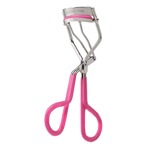 Tweezerman Neon Pink Comfort Grip Eyelash Curler - Makeup Eyelash Tool for all Eye Shapes