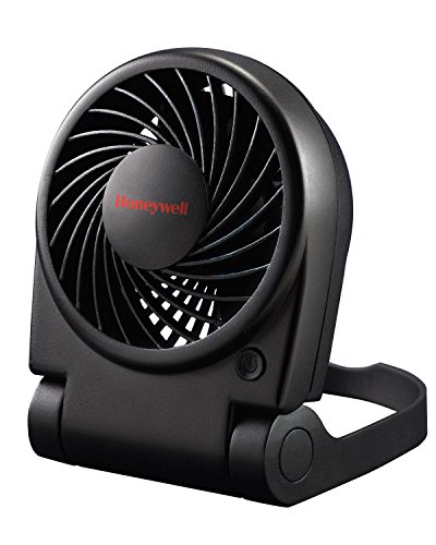 Honeywell HTF090B Turbo On-the-Go Personal Fan, Black, Small Portable Fan for Travel