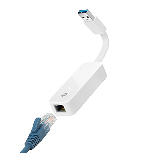 TP-Link USB to Ethernet Adapter Compact Fold An adapter with a flat cord and variable speed compa