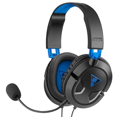 Turtle Beach Recon 50 PlayStation Gaming Headset - PS5, PS4, Xbox Series X, Xbox Series S, Xbox One, Mobile & PC with 3.5mm - Removable Mic, 40mm Speakers