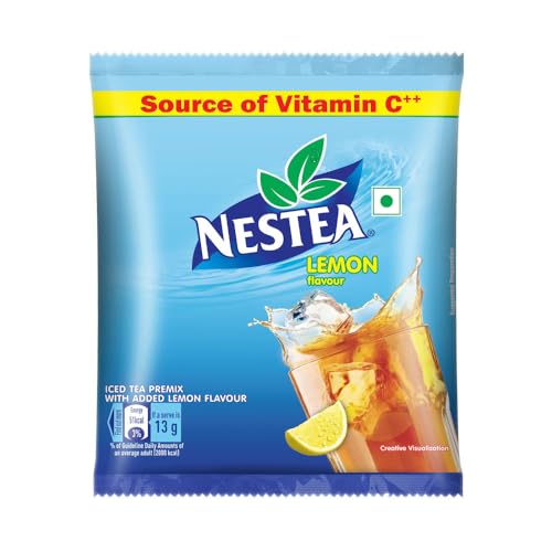 Powder Instant Iced Tea | Refreshingly Good Taste | Lemon Flavour Made with Nilgiri Tea Leaves | Source of Vitamin C | 400g Pouch