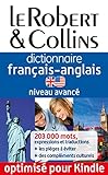 Dictionnaire Franaisanglais Le Robert Collins Niveau Avanc