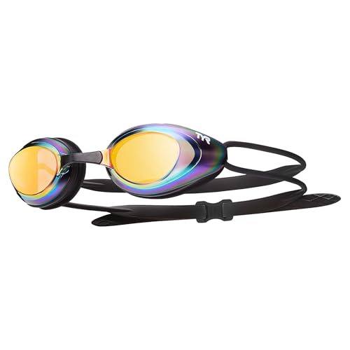 TYR Blackhawk Racing Swim Goggles - Adult Swimming Goggles for Men and Women - Anti-Fog, UVA/UVB Protection, Watertight - Available Mirrored or Non-Mirrored