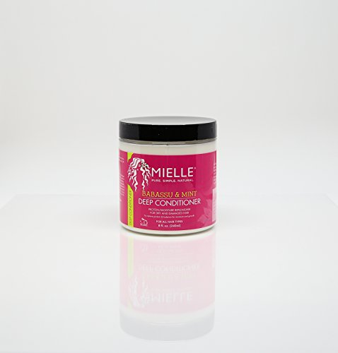 Mielle Organics Babassu & Mint Deep Conditioner with Protein, Moisturizing & Conditioning Deep Treatment, Hydrating Repair for Dry, Damaged, & Frizzy Hair (8 Oz)