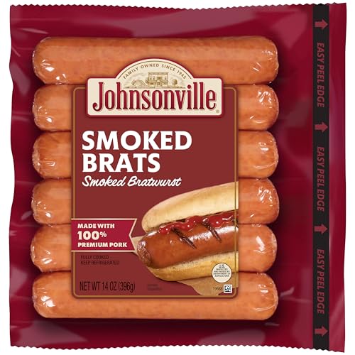 Johnsonville, Smoked Brats, 14 Ounce