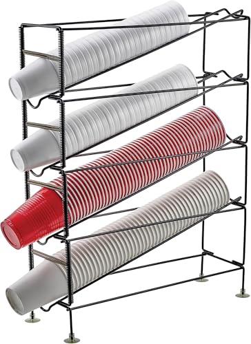 Winco CDR-4 4-Tier Cup Dispensing Rack