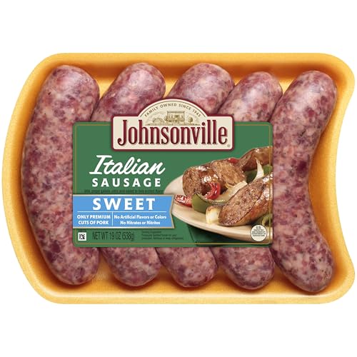 Johnsonville, Sweet Italian Sausage, 5 count, 19 oz (Frozen)