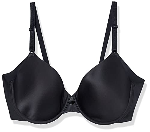 Olga Women's No Side Effects Underwire Contour Bra, Rich Black, 42D