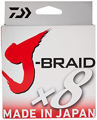 Daiwa J-BRAIDX8, Filler Spool, Chartreuse, Mono Dia.= 8lb.