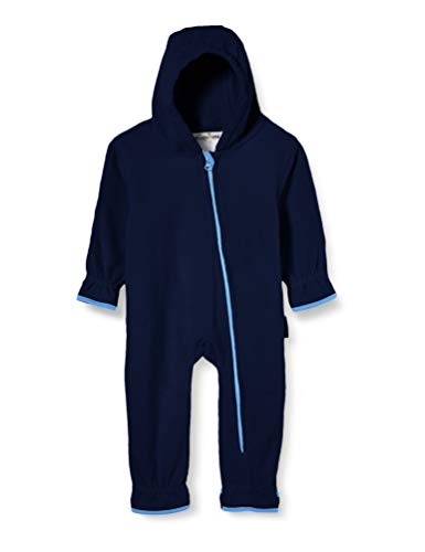 (-44%) Playshoes Fleece-Overall Unisex Kinder Jumpsuit, marine, 62