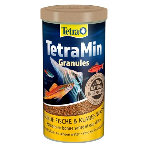 🔥 STARKER PREIS (-35%) TetraMin Granules - Fischfutter für Zierfische, 1 L Dose