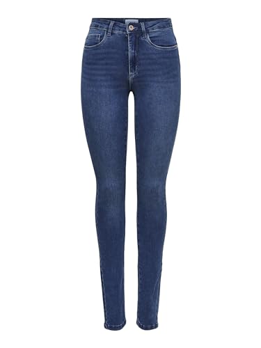 (-53%) ONLY Damen Onlroyal Skinny met Hoge Taille Jeans, Medium Blue Denim, S EU