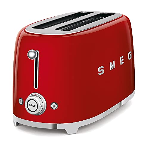 Smeg 4-Slice Toaster TSF02RDUS Red