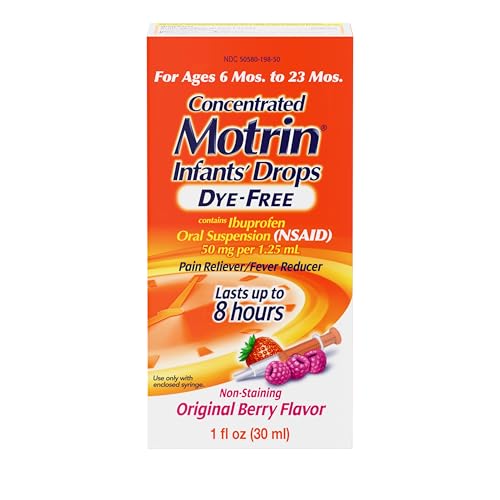 Infants Motrin Oral Suspension Ibuprofen Drops Berry 1oz