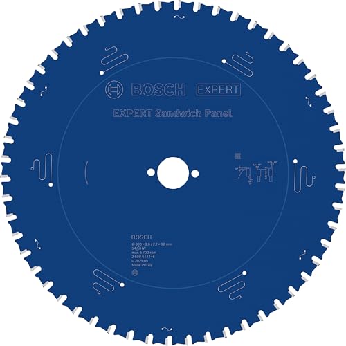 Bosch 1x EXPERT Sandwich Panel Corded Circular Saw Blade for Handheld Circular Saw (for Metal sandwich, Ø mm, Professional Accessory Hand-Held Corded Circular Saws, Plunge Saw)