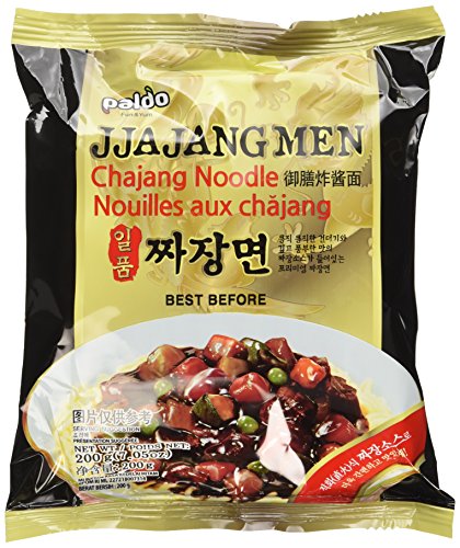 Paldo Fun & Yum Ilpoom Jjajangmen Chajang Noodle, Pack of 4, Traditional Brothless Chajang Ramen