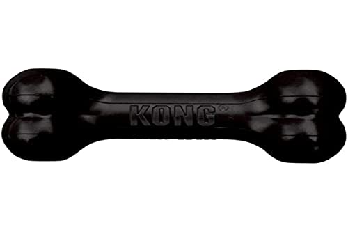 KONG - Extreme Goodie Bone - KONG's Most Durable Natural Rubber Dog Bone for Power Chewers - Black - For Large Dogs