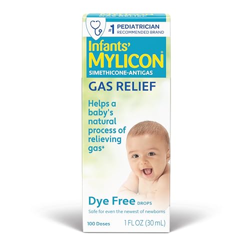 MYLICON Infants Gas Relief Drops for Infants and Babies, Dye Free Formula, 1 Fluid Ounce