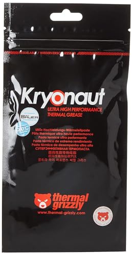 Thermal Grizzly Kryonaut - 1 Gram - Extremly High Performance Thermal Paste - for Demanding Applications and Overclocking CPU/GPU/PS4/PS5/Xbox