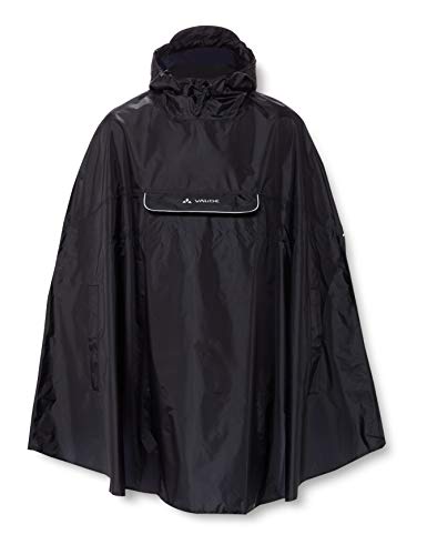 (-36%) VAUDE Valdipino Poncho, wasserdicht und winddicht, black, M