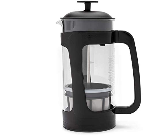 ESPRO P3 French Press Coffee Maker, 32oz, Black, Double Micro Filter, Borosilicate Glass
