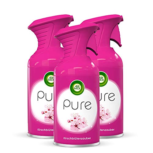 (-16%) Air Wick PURE Kirschblütenzauber – Blumig-frisches Duftspray geruchsneutralisierend & ohne feuchten Niederschlag – Duft: Kirschblüte – 3 x 250 ml