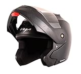Vega Crux ISI Certified FlipUp Helmet for Men and Women with Clear Visor