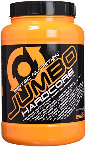 Scitec Nutrition Jumbo Hardcore, Protein Drink Powder with 7 carbohydrates, 1530 g, Brittle White Chocolate
