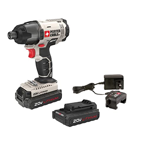Porter-Cable PCC641LB 20V MAX 1/4" Cordless Impact Driver Kit