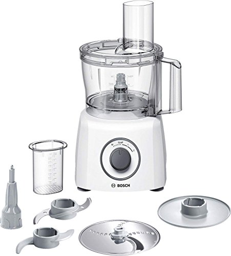 (-35%) Bosch Kompakt-Küchenmaschine MultiTalent 3, 20 Funktionen, Rührschüssel 2,3 L, Universalmesser, Schneid-Raspel-Wendescheibe, Schlagscheibe (Sahne), Einfüllhilfe, Deckel, 800 W, weiß, MCM3100W