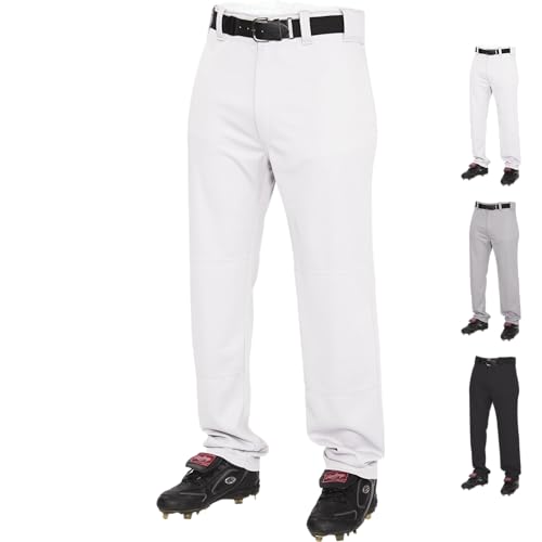 Rawlings | BP31SR Baseball Pants | Semi-Relaxed Fit | White | Adult Medium