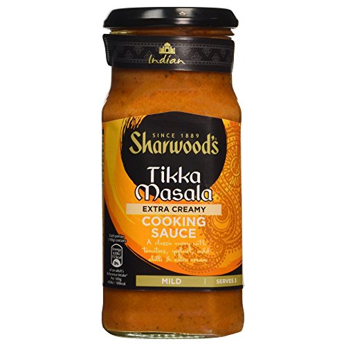 Sharwood's Indian Tikka Masala Sauce – Extra Creamy, Tomato, Yogurt & Double Cream Blend, Mild Indian Classic, 420 g Jar