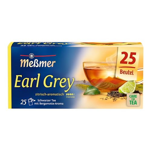 🔥 STARKER PREIS (-33%) Meßmer Earl Grey | Feiner Schwarztee mit Bergamotte-Aroma | 25 Teebeutel | Harmonisch abgestimmt