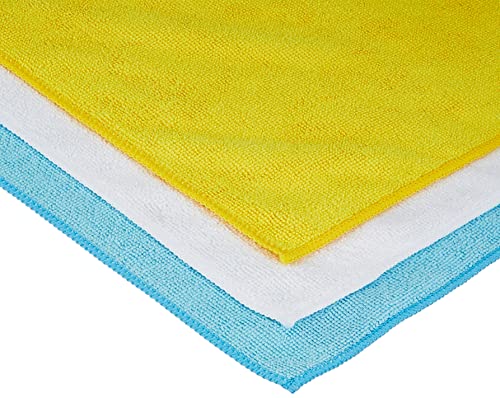 🔥 SELTEN SO GÜNSTIG (-49%) Amazon Basics Mikrofaser Reinigungstuch, 12 Stück, Mehrfarbig, 30.5 L x 40.5 B cm