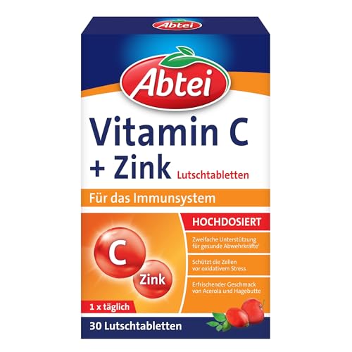 (-31%) ABTEI Vitamin C + Zink Lutschtabletten - Für das Immunsystem - 30 St.