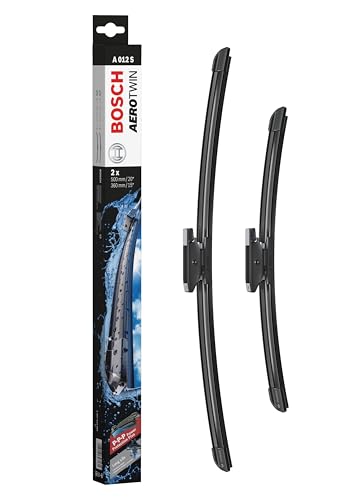 Bosch Wiper Blade Aerotwin A012S, Length: 500mm/360mm − Set of Front Wiper Blades - Only for Left-Hand Drive (EU)