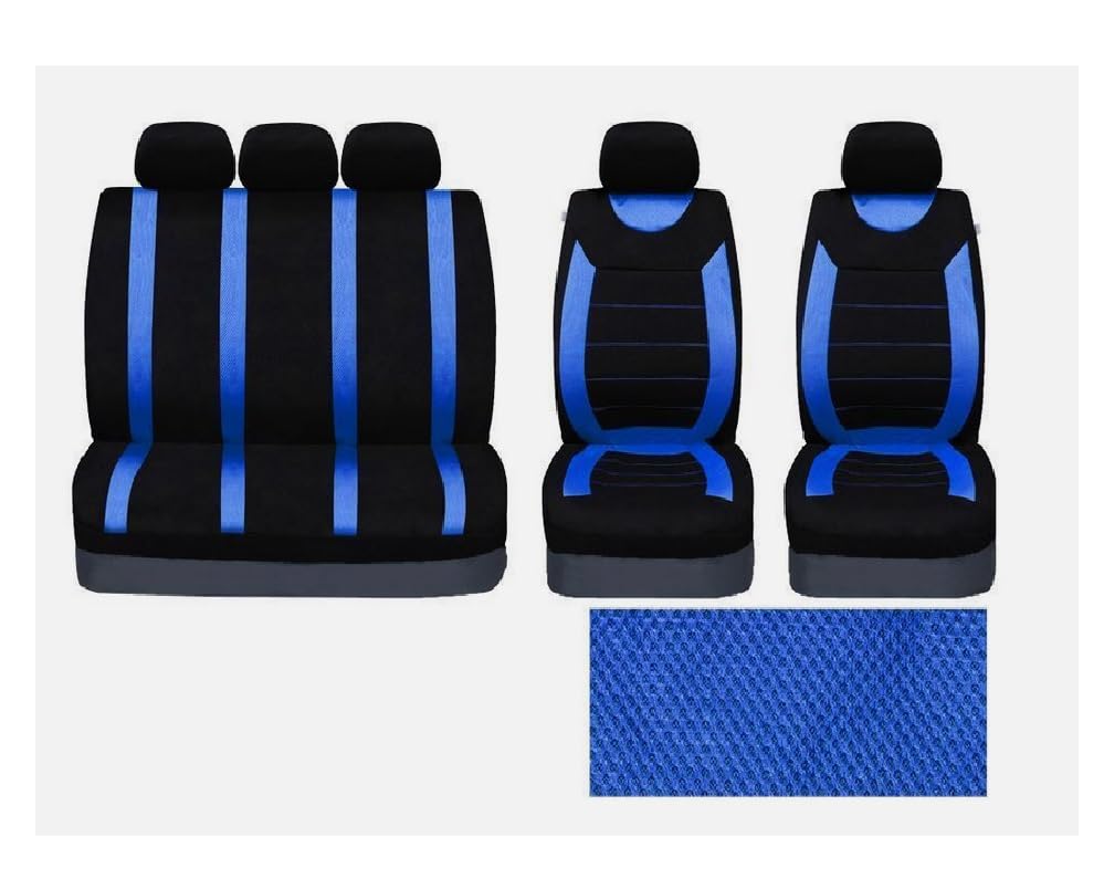 Sakura Ealing Car Seat Covers, Black/ Blue
