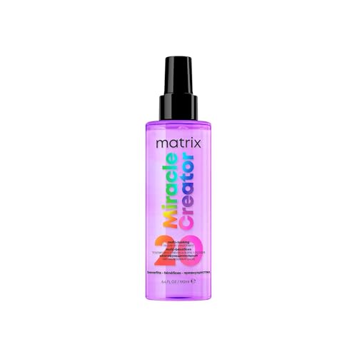 Matrix Miracle Creator Leave-In Conditioner - Anti-Frizz, Heat Protection, Moisturizing & Detangling, For All Hair Types, 20 Benefits