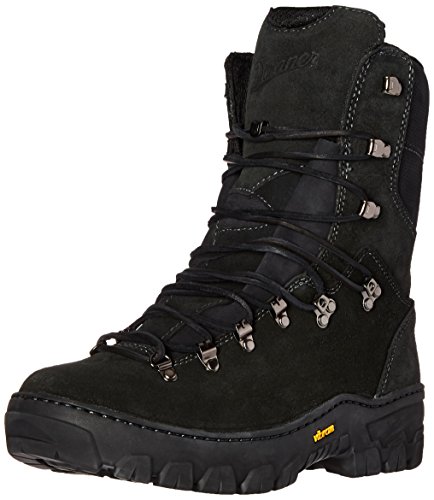 Danner 8" Wildland Tactical Firefighter Boots for Men & Women - Fire-Resistant Leather, EH-Rated, with Oil- and Slip-Resistant Outsole, Made in USA, Black - 11.5 D