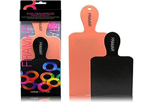 FRAMAR Balayage Board and Paddle Set - Long and Short Foil Board For Highlights, Highlighting Board, Balayage Hair Dye Kit, Hair Salon Supplies, For Enhanced Precision - 2 Pack
