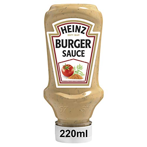🔥 STARKER PREIS (-40%) Heinz American Burger Sauce, American Style, Kopfsteherflasche, 1er Pack (1 x 220 ml)