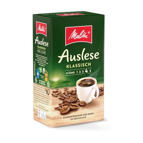 🔥 STARKER PREIS (-50%) Melitta Auslese Klassisch, Filterkaffee, Stärke 4/5, 500g