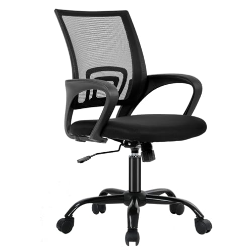BestOffice Office Chair Ergonomic Cheap Desk Chair Mesh Computer Chair Lumbar Support Modern Executive Adjustable Stool 